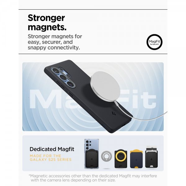 Spigen Samsung Galaxy S25 Ultra Skal Nano Pop MagFit Black Sesame
