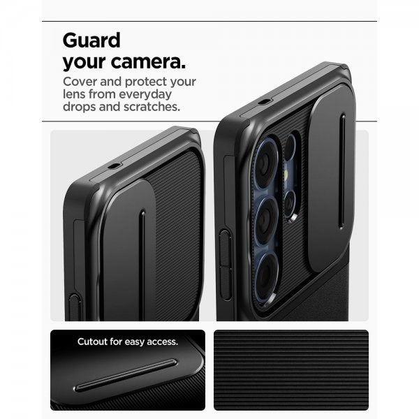 Spigen Samsung Galaxy S25 Ultra Skal Optik Armor Svart