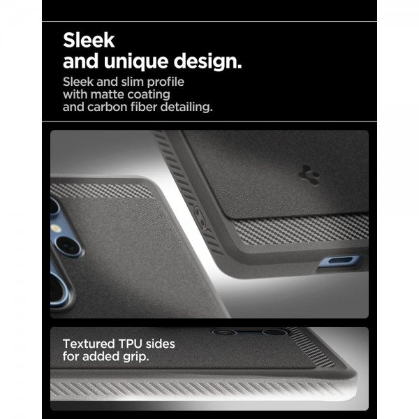 Spigen Samsung Galaxy S25 Ultra Skal Rugged Armor MagFit Marble Gray