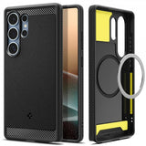 Spigen Samsung Galaxy S25 Ultra Skal Rugged Armor MagFit Matte Black