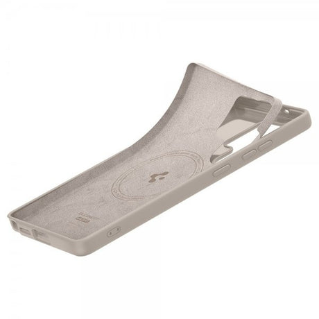 Spigen Samsung Galaxy S25 Ultra Skal Silicone Fit MagFit Natural Titanium