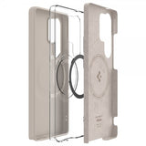 Spigen Samsung Galaxy S25 Ultra Skal Silicone Fit MagFit Natural Titanium