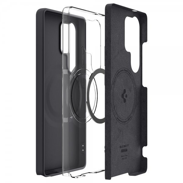 Spigen Samsung Galaxy S25 Ultra Skal Silicone Fit MagFit Svart