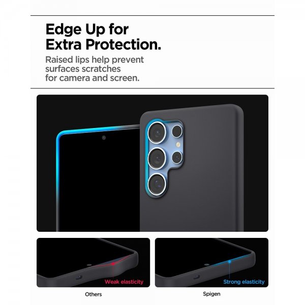 Spigen Samsung Galaxy S25 Ultra Skal Silicone Fit MagFit Svart