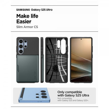 Spigen Samsung Galaxy S25 Ultra Skal Slim Armor CS Abyss Green
