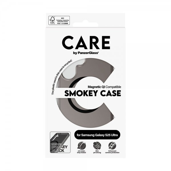 CARE by PanzerGlass Samsung Galaxy S25 Ultra Skal Smokey MagSafe Svart