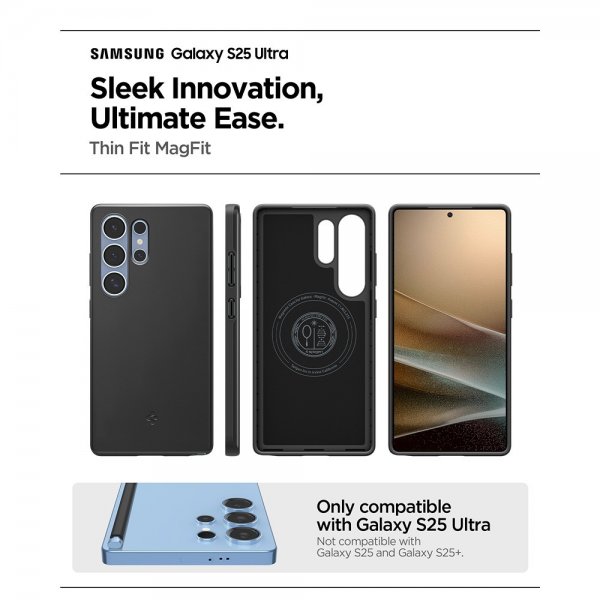 Spigen Samsung Galaxy S25 Ultra Skal Thin Fit MagFit Svart