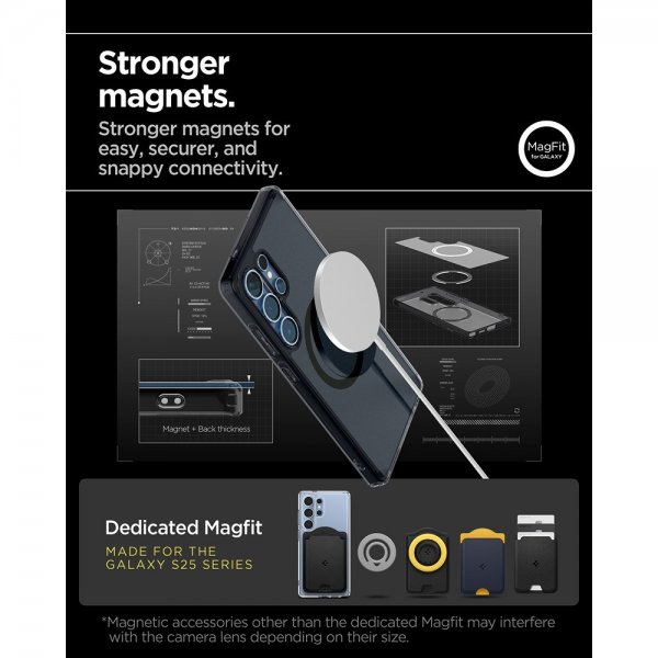 Spigen Samsung Galaxy S25 Ultra Skal Ultra Hybrid MagFit Frost Black