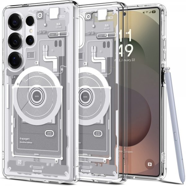Spigen Samsung Galaxy S25 Ultra Skal Ultra Hybrid Zero One MagFit Vit