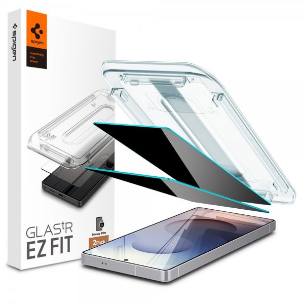 Spigen Samsung Galaxy S25 Ultra Skärmskydd GLAS.tR EZ Fit Privacy 2-pack