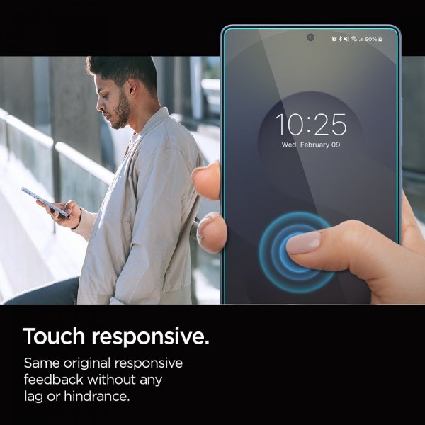 Spigen Samsung Galaxy S25 Ultra Skärmskydd GLAS.tR EZ Fit Privacy 2-pack