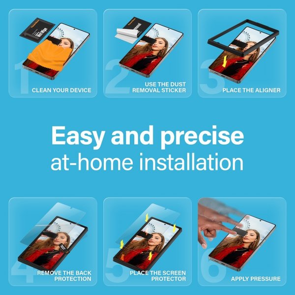 PanzerGlass Samsung Galaxy S25 Ultra Skärmskydd Ultra-Wide Fit EasyAligner