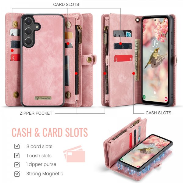 CaseMe Samsung Galaxy S26 Fodral 008 Series Löstagbart Skal Rosa