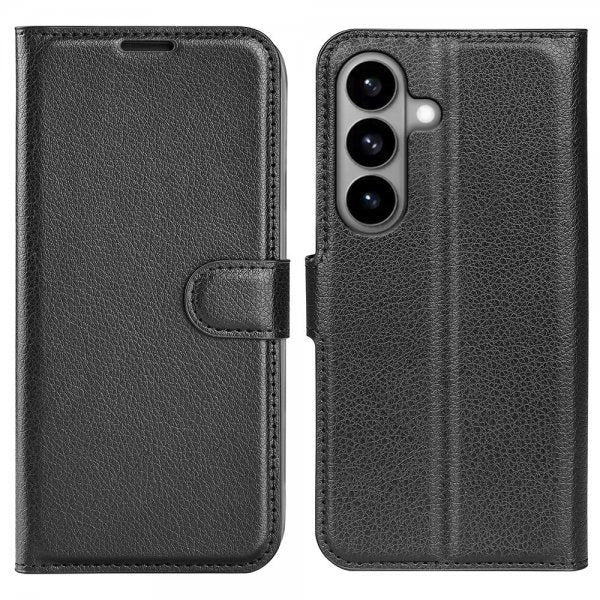 Samsung Galaxy S26 Fodral Litchi Svart