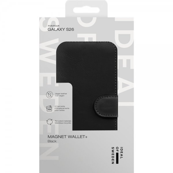 Ideal of Sweden Samsung Galaxy S26 Fodral Magnet Wallet+ Svart