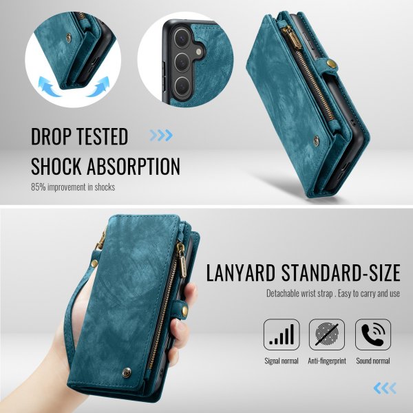 CaseMe Samsung Galaxy S26 Plus Fodral 008 Series Löstagbart Skal Blå