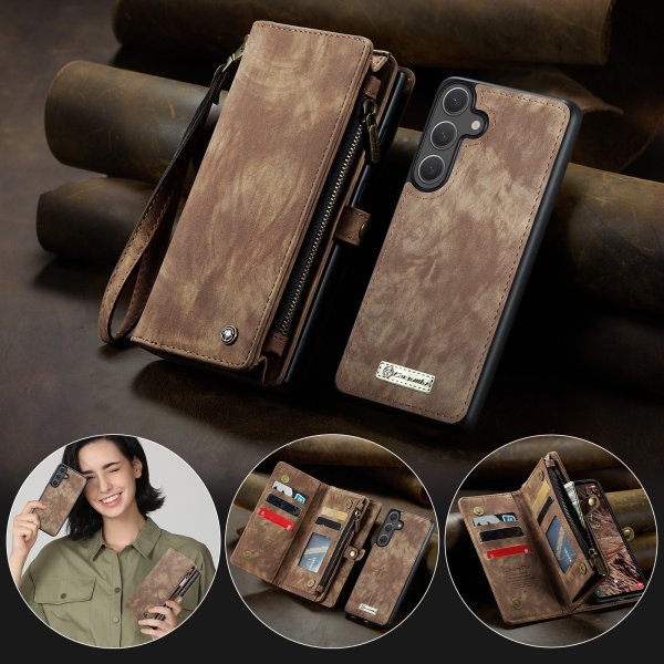 CaseMe Samsung Galaxy S26 Plus Fodral 008 Series Löstagbart Skal Brun