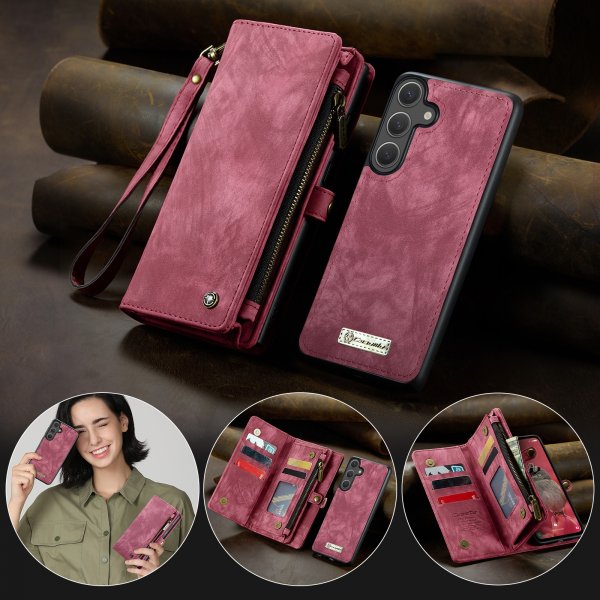 CaseMe Samsung Galaxy S26 Plus Fodral 008 Series Löstagbart Skal Röd