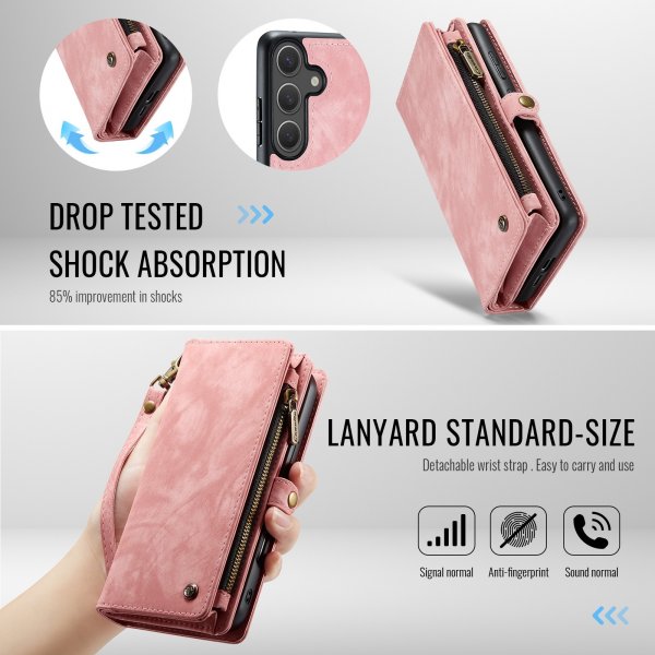 CaseMe Samsung Galaxy S26 Plus Fodral 008 Series Löstagbart Skal Rosa