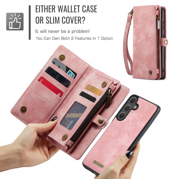 CaseMe Samsung Galaxy S26 Plus Fodral 008 Series Löstagbart Skal Rosa