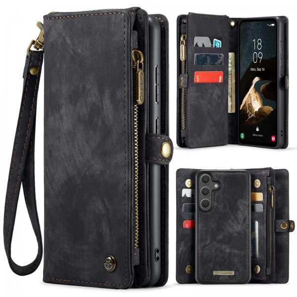 CaseMe Samsung Galaxy S26 Plus Fodral 008 Series Löstagbart Skal Svart