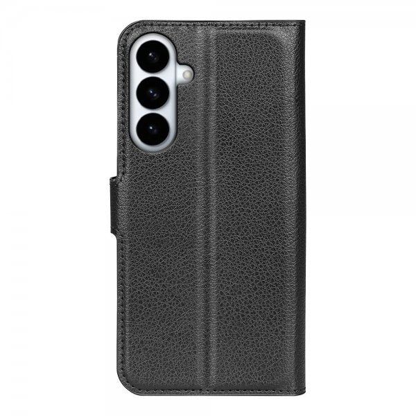 Samsung Galaxy S26 Plus Fodral Litchi Svart