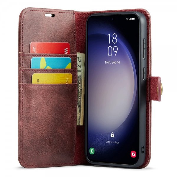 Dg.Ming Samsung Galaxy S26 Plus Fodral med Löstagbart Skal Röd