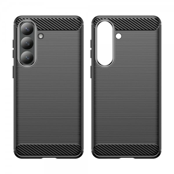 Samsung Galaxy S26 Plus Skal Borstad Kolfibertextur Svart
