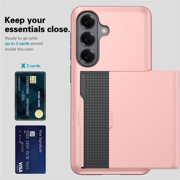 Samsung Galaxy S26 Plus Skal Card Slide Blå