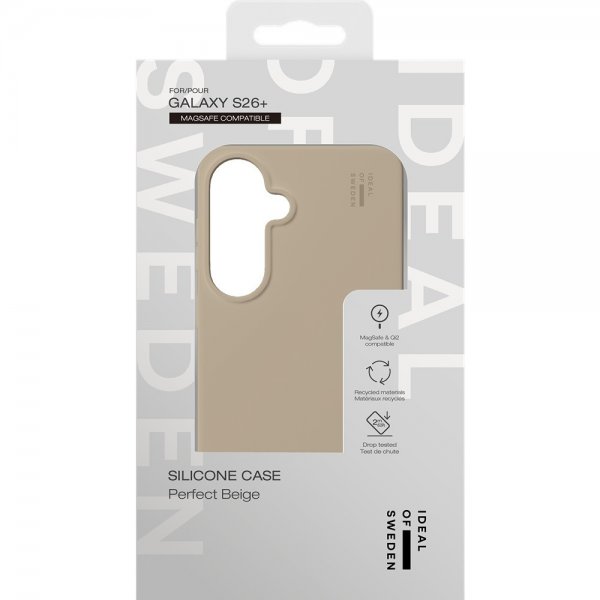 Ideal of Sweden Samsung Galaxy S26 Plus Skal Silicone Case MagSafe Perfect Beige