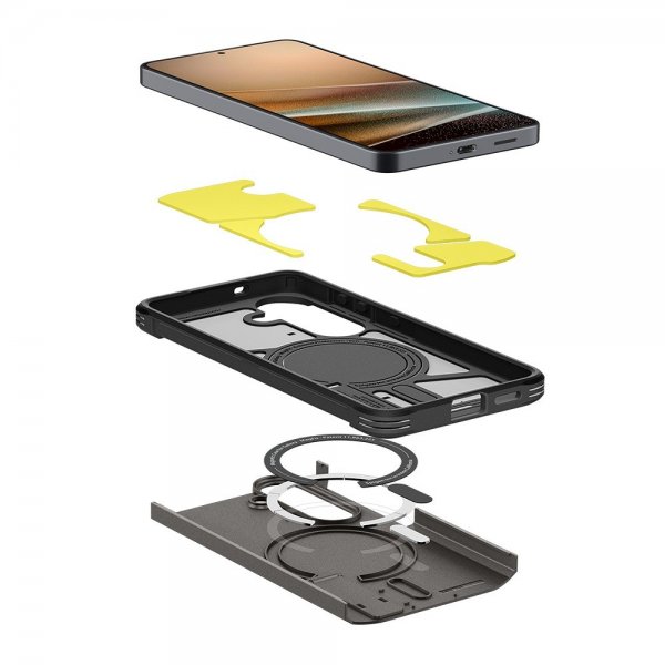 Spigen Samsung Galaxy S26 Plus Skal Tough Armor MagFit Gunmetal