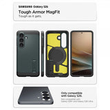 Spigen Samsung Galaxy S26 Skal Tough Armor MagFit Abyss Green