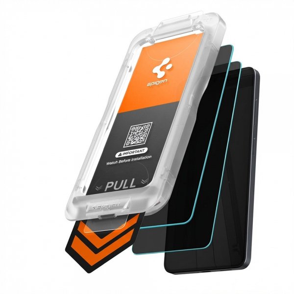 Spigen Samsung Galaxy S26 Skärmskydd GLAS.tR EZ Fit Pro Privacy 2-pack