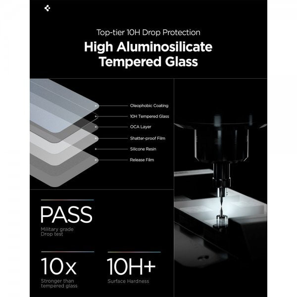 Spigen Samsung Galaxy S26 Skärmskydd GLAS.tR EZ Fit Pro Privacy 2-pack