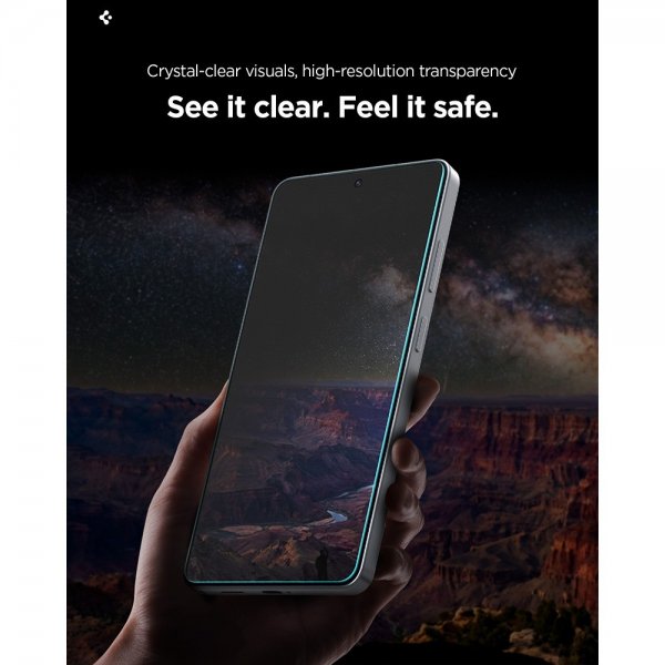 Spigen Samsung Galaxy S26 Skärmskydd GLAS.tR EZ Fit Pro Privacy 2-pack