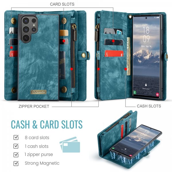 CaseMe Samsung Galaxy S26 Ultra Fodral 008 Series Löstagbart Skal Blå