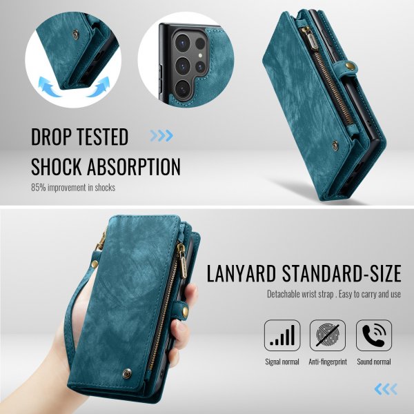 CaseMe Samsung Galaxy S26 Ultra Fodral 008 Series Löstagbart Skal Blå