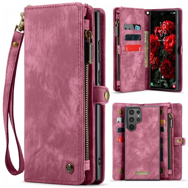 CaseMe Samsung Galaxy S26 Ultra Fodral 008 Series Löstagbart Skal Röd
