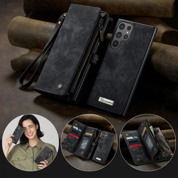 CaseMe Samsung Galaxy S26 Ultra Fodral 008 Series Löstagbart Skal Svart