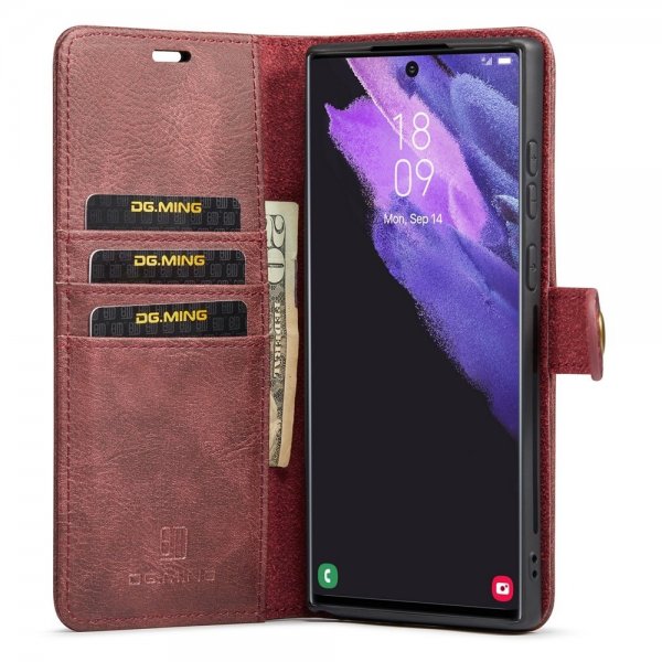 Dg.Ming Samsung Galaxy S26 Ultra Fodral med Löstagbart Skal Röd