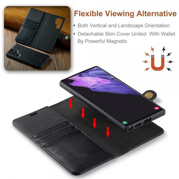 Dg.Ming Samsung Galaxy S26 Ultra Fodral med Löstagbart Skal Svart