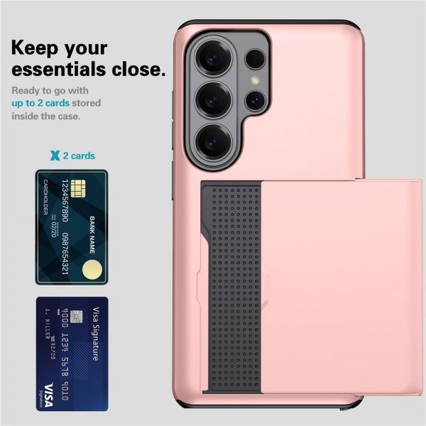 Samsung Galaxy S26 Ultra Skal Card Slide Svart