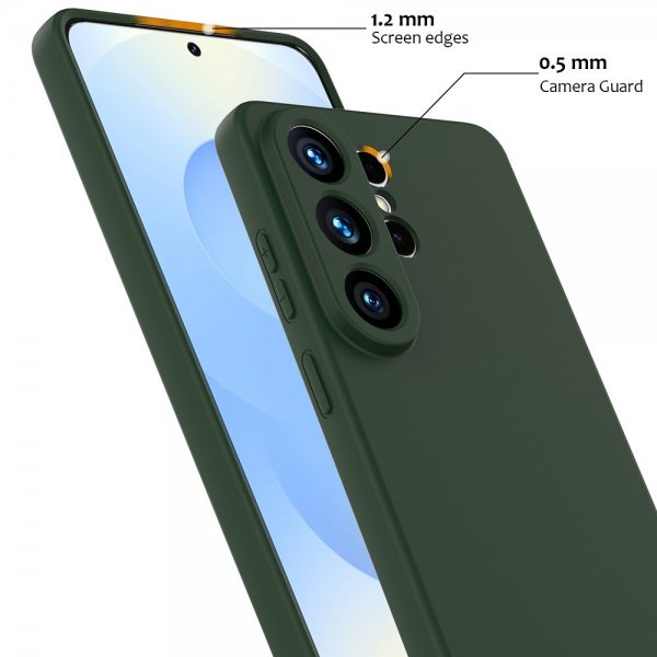 Samsung Galaxy S26 Ultra Skal med Strap Silikon MagSafe Mörkgrön