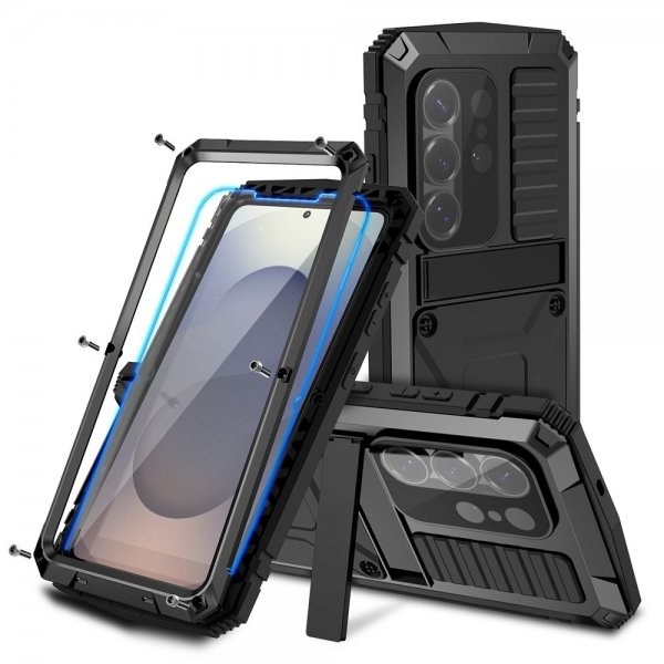 R-JUST Samsung Galaxy S26 Ultra Skal Metall Stöttåligt Svart