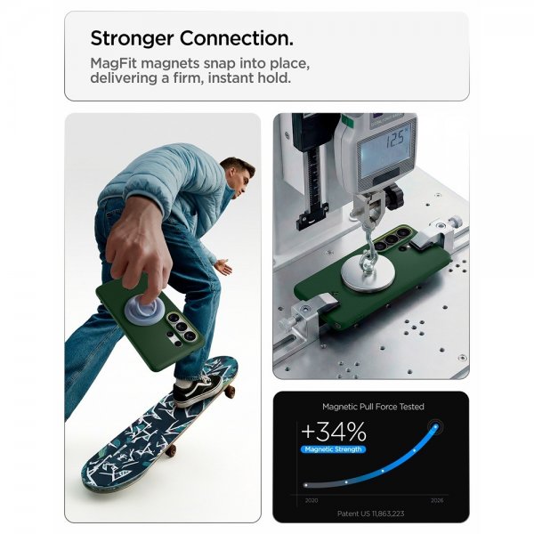 Spigen Samsung Galaxy S26 Ultra Skal Nano Pop MagFit Avo Green