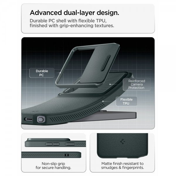 Spigen Samsung Galaxy S26 Ultra Skal Optik Armor Abyss Green