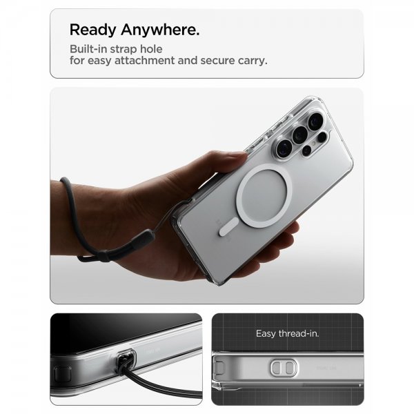 Spigen Samsung Galaxy S26 Ultra Skal Ultra Hybrid MagFit Clear White