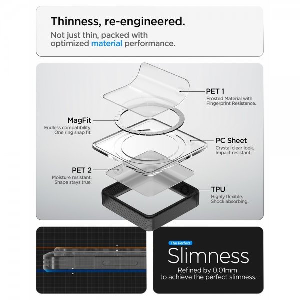 Spigen Samsung Galaxy S26 Ultra Skal Ultra Hybrid MagFit Frost Black