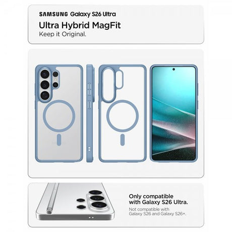 Spigen Samsung Galaxy S26 Ultra Skal Ultra Hybrid MagFit Light Blue