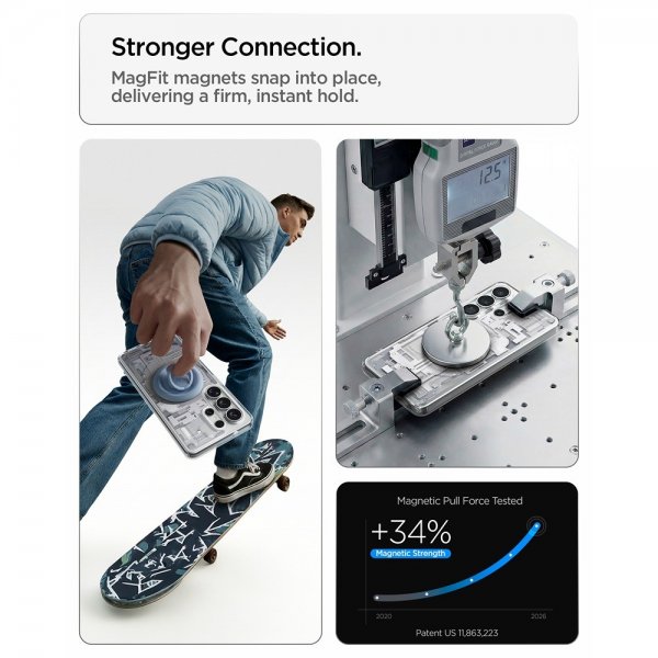 Spigen Samsung Galaxy S26 Ultra Skal Ultra Hybrid MagFit Zero One Vit